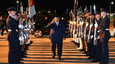 Presiden Republik Indonesia Prabowo Subianto bertolak kembali ke Tanah Air dari Sydney, Australia, pada Rabu