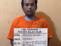 Meswanto alias Baim Berhasil di ringkus unit Reskrim Polsek Bilah hilir di duga mengedar kan narkoba